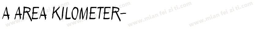 a Area Kilometer字体转换